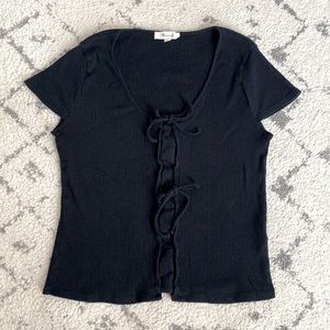 Madewell Bow Front Tee